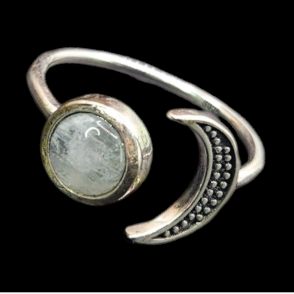 Moonstone Luna Ring